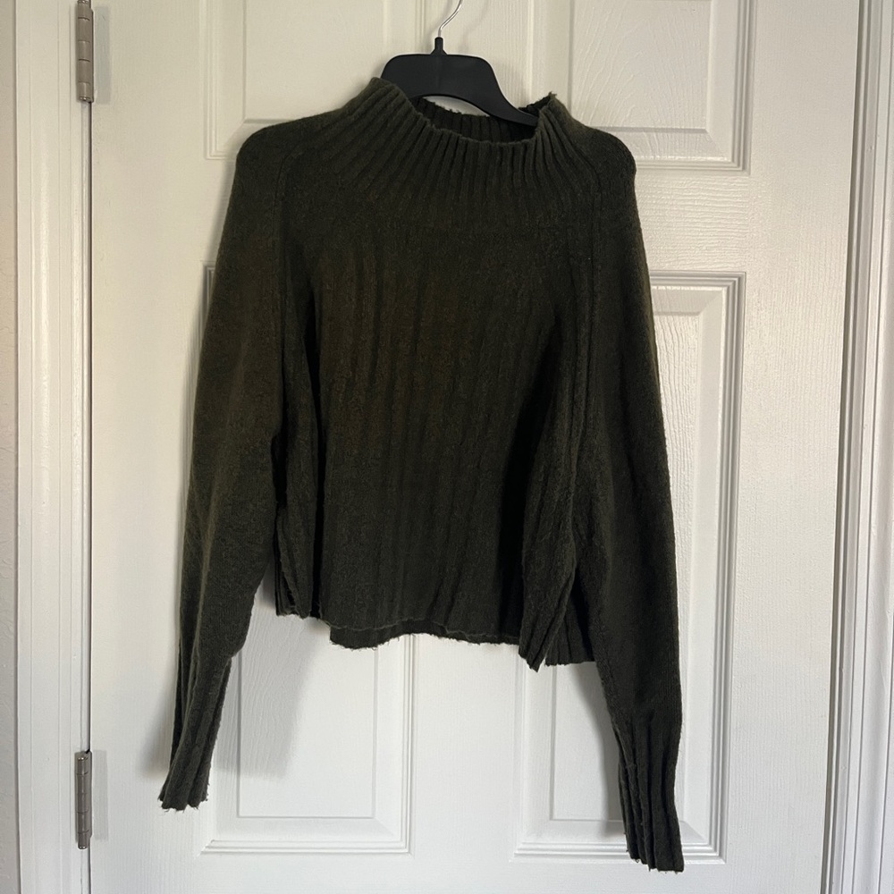 Topshop olive green sweater